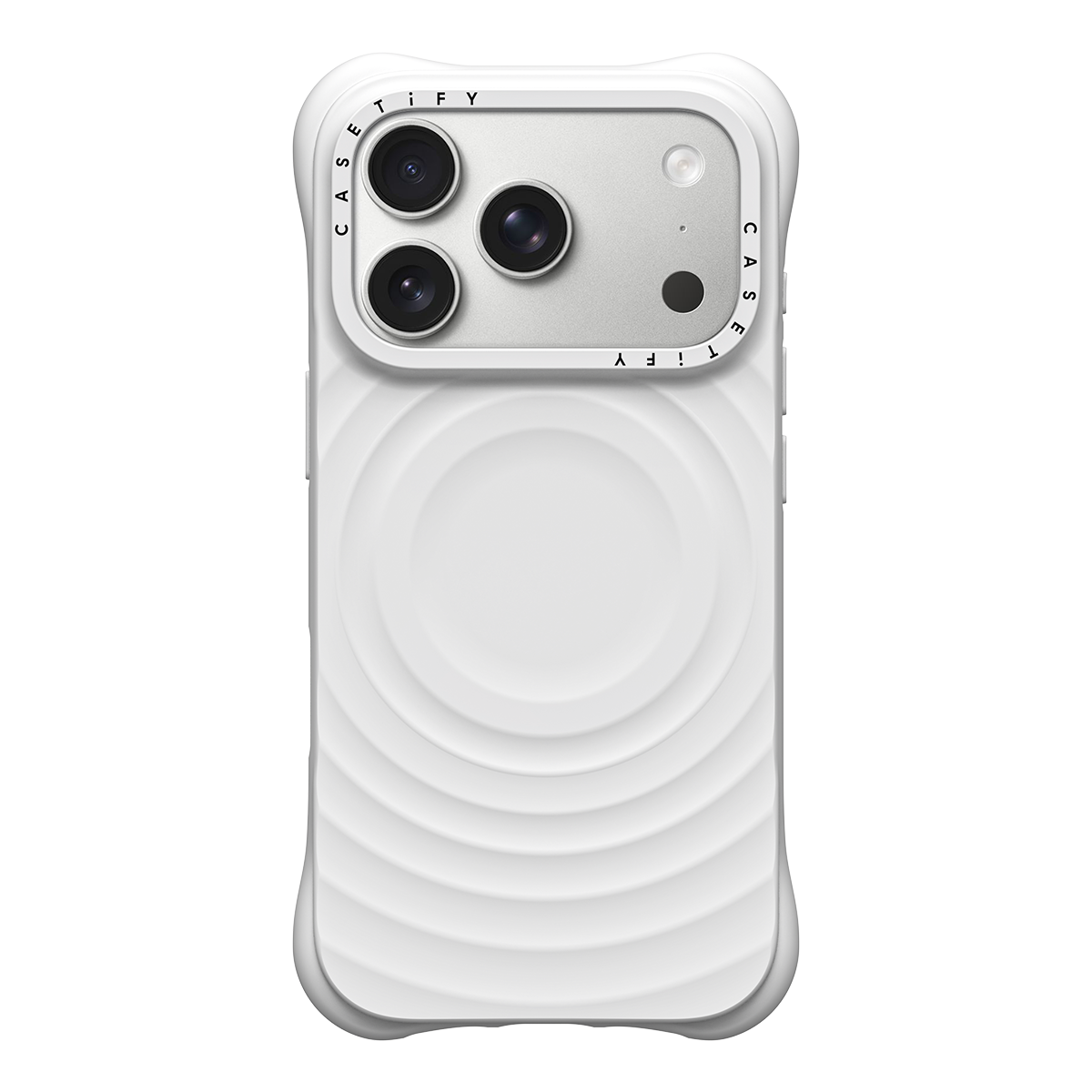 Corrugated phone case - white